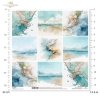Abstrakcja, marmur, złote żyłki, morze, plaża, wybrzeże, horyzont, pejzaż, akwarela*abstraction, marble, gold veins, sea, beach, coast, horizon, landscape, watercolora
